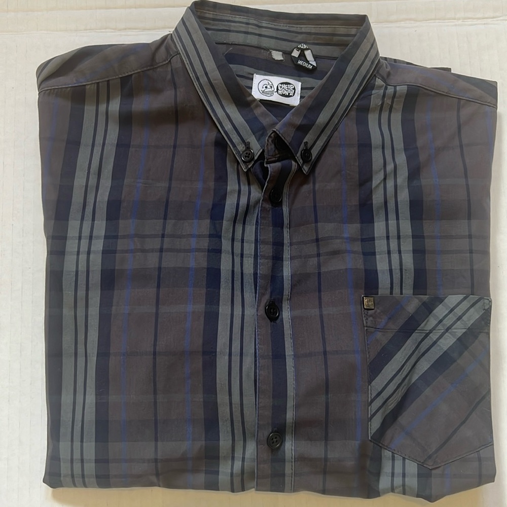 Cheap Monday plaid shirt size medium